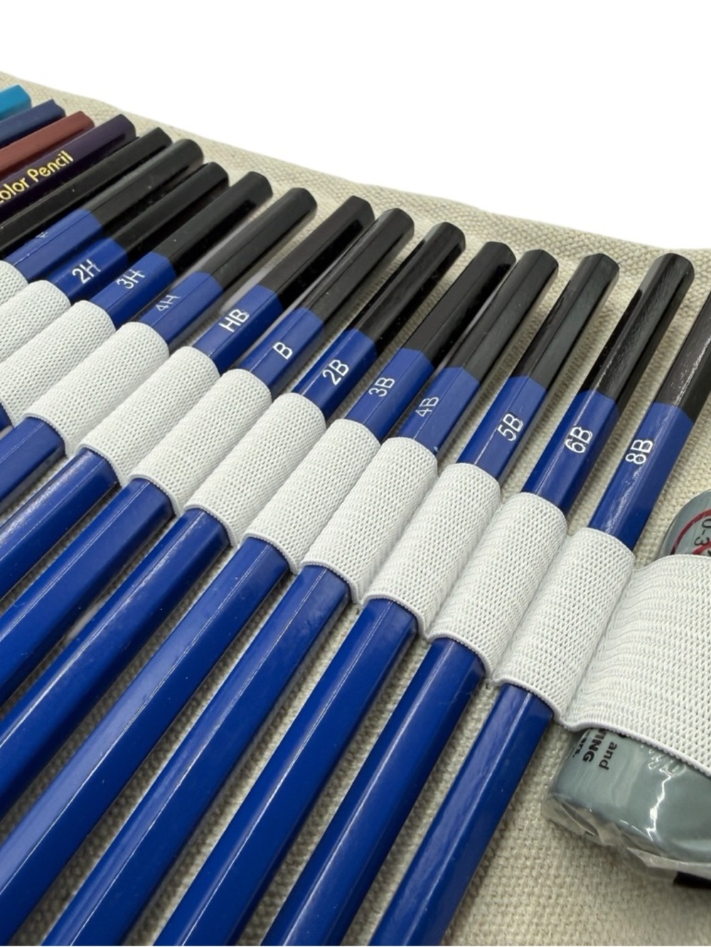 48pc Art Pencil Set Oil Based Water Soluble Sketch Pencils w/ Case XXYOUPIN - Picture 11 of 11